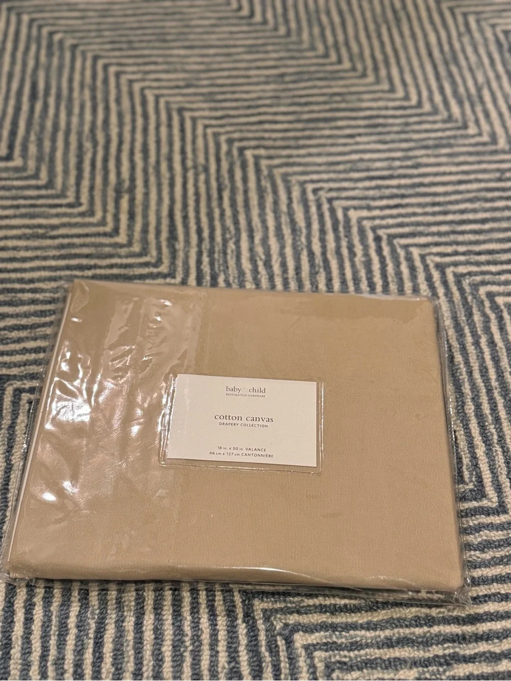 Restoration Hardware Baby + Child Cotton Canvas Valance toast